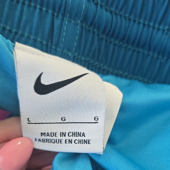 Nike Pink and Blue Swim Shorts - Picture 3 of 4